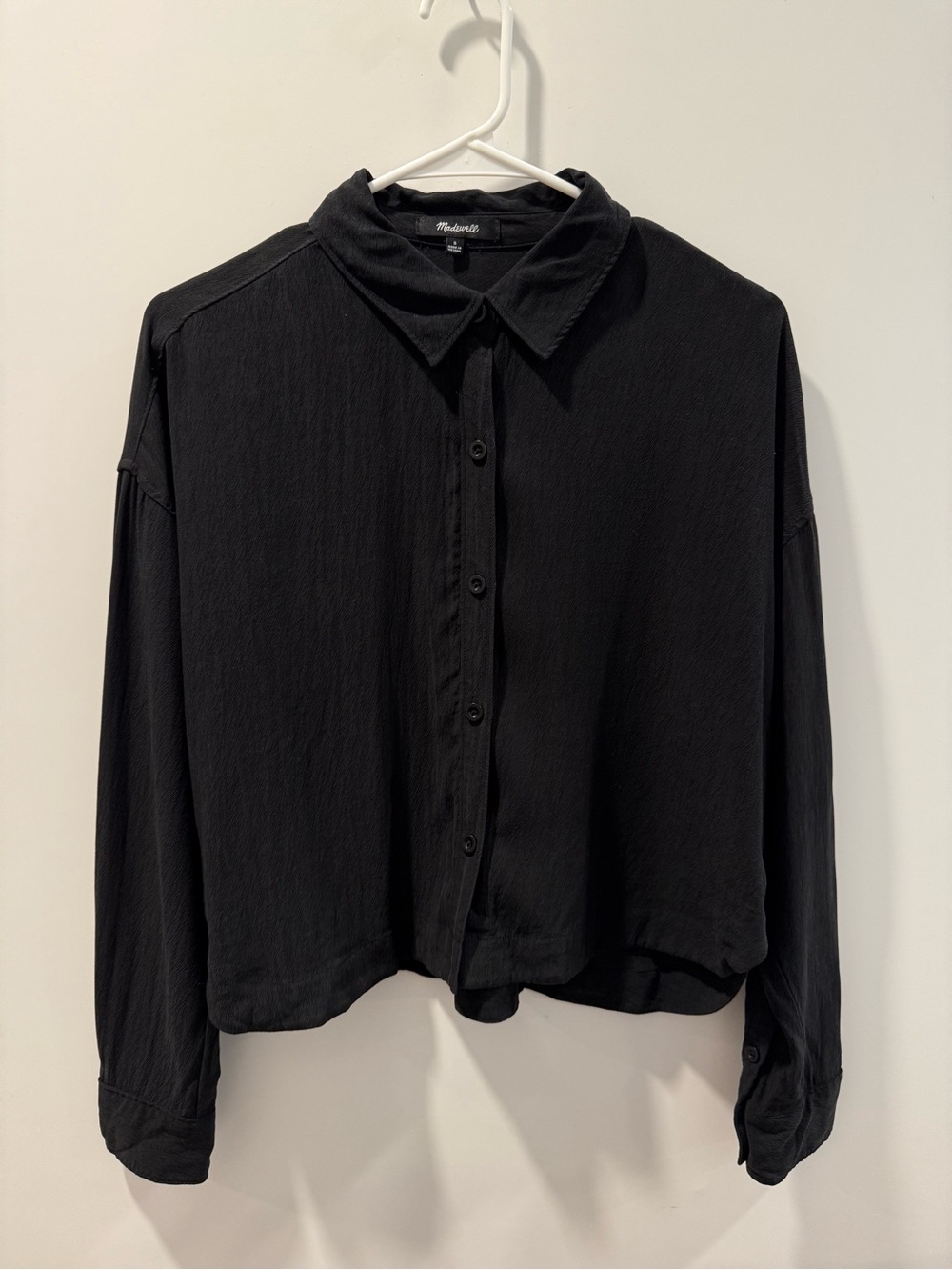 Madewell Lusterweave Hartfield Crop Shirt